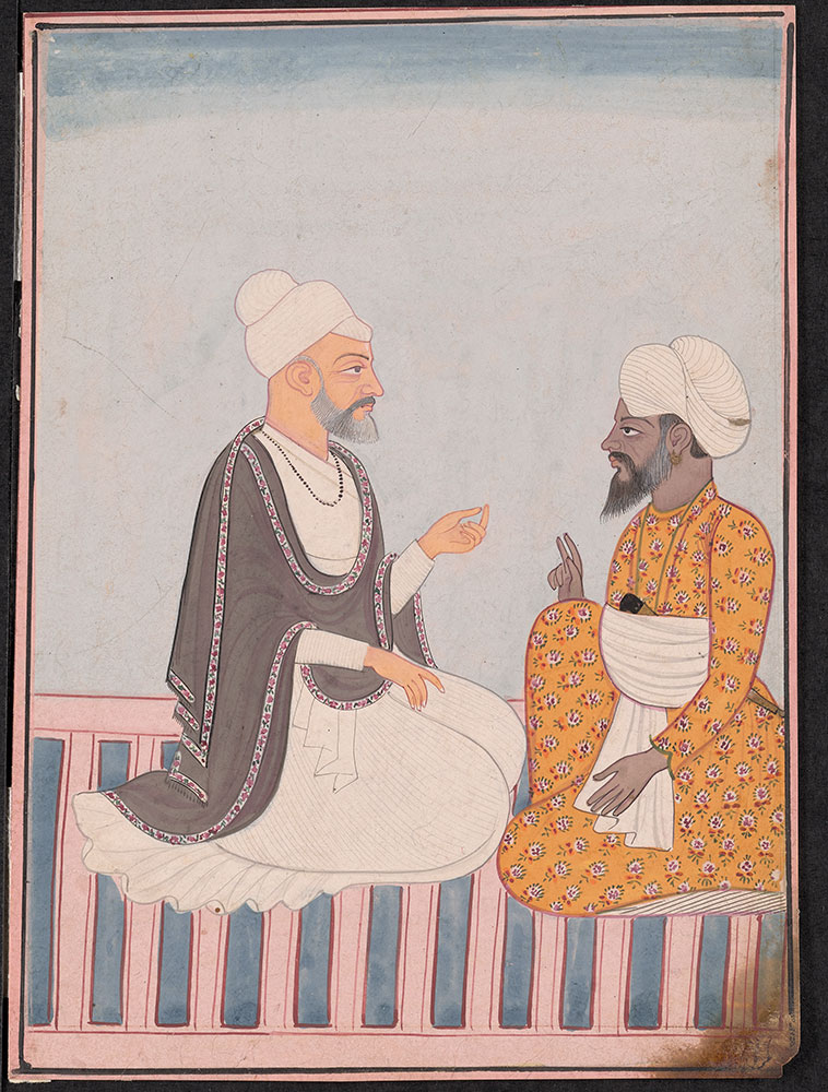 Painting of Two Mullahs in Discussion