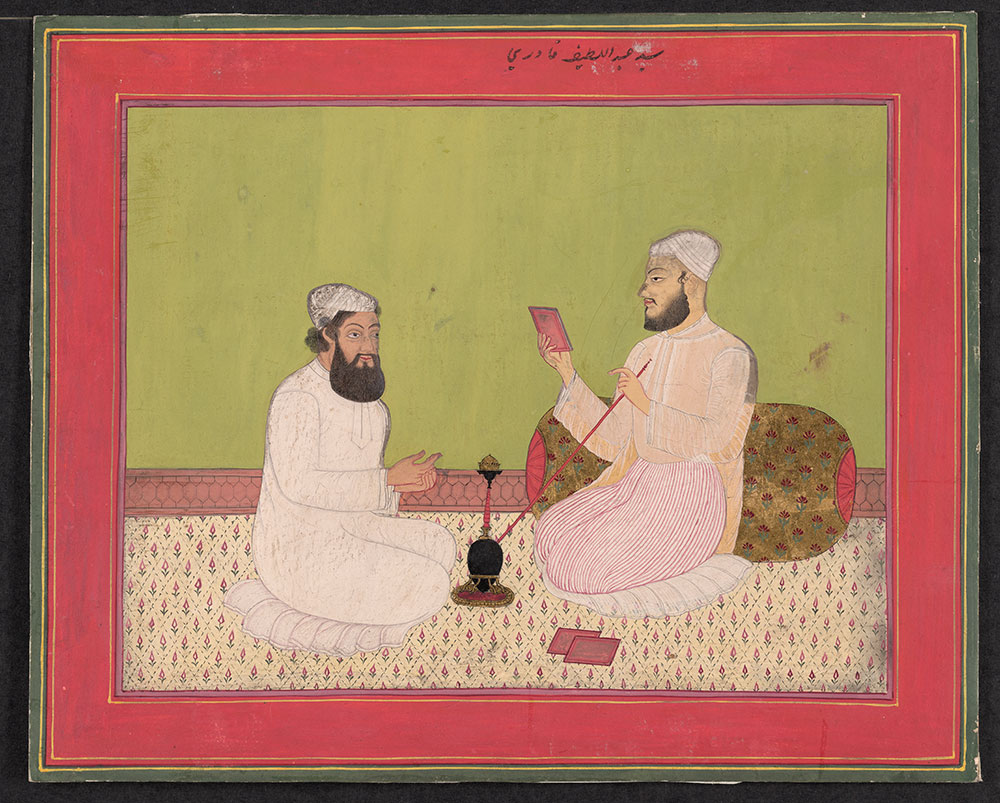 Portrait of Abd al-Latif Seated with a Student