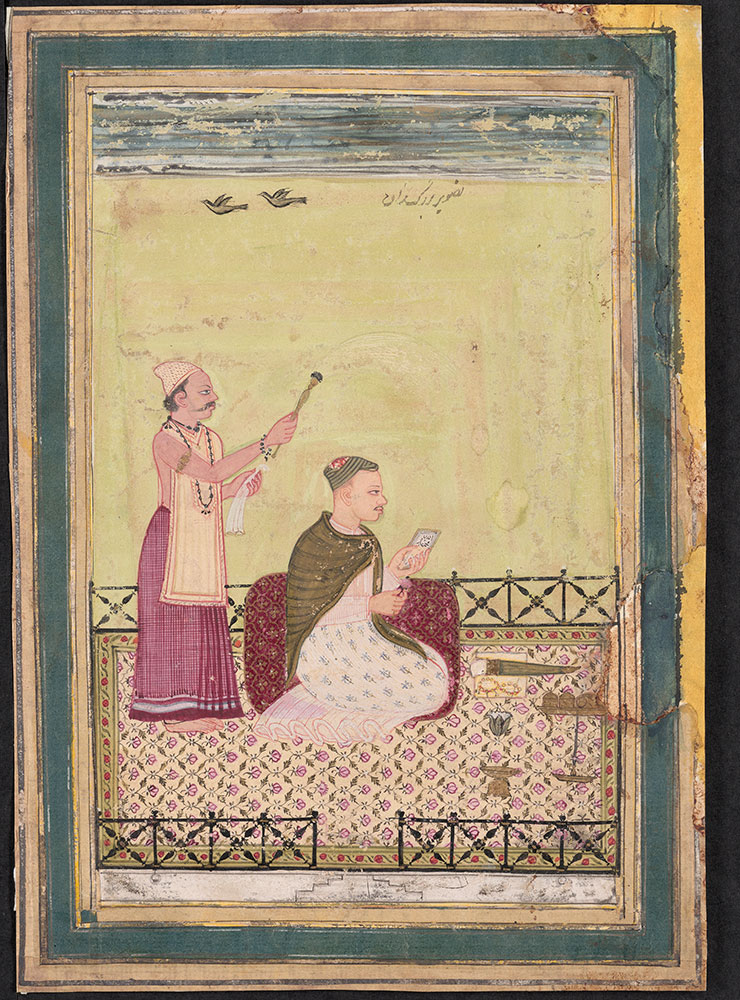 Portrait of a Young Nobleman on a Terrace with Attendant