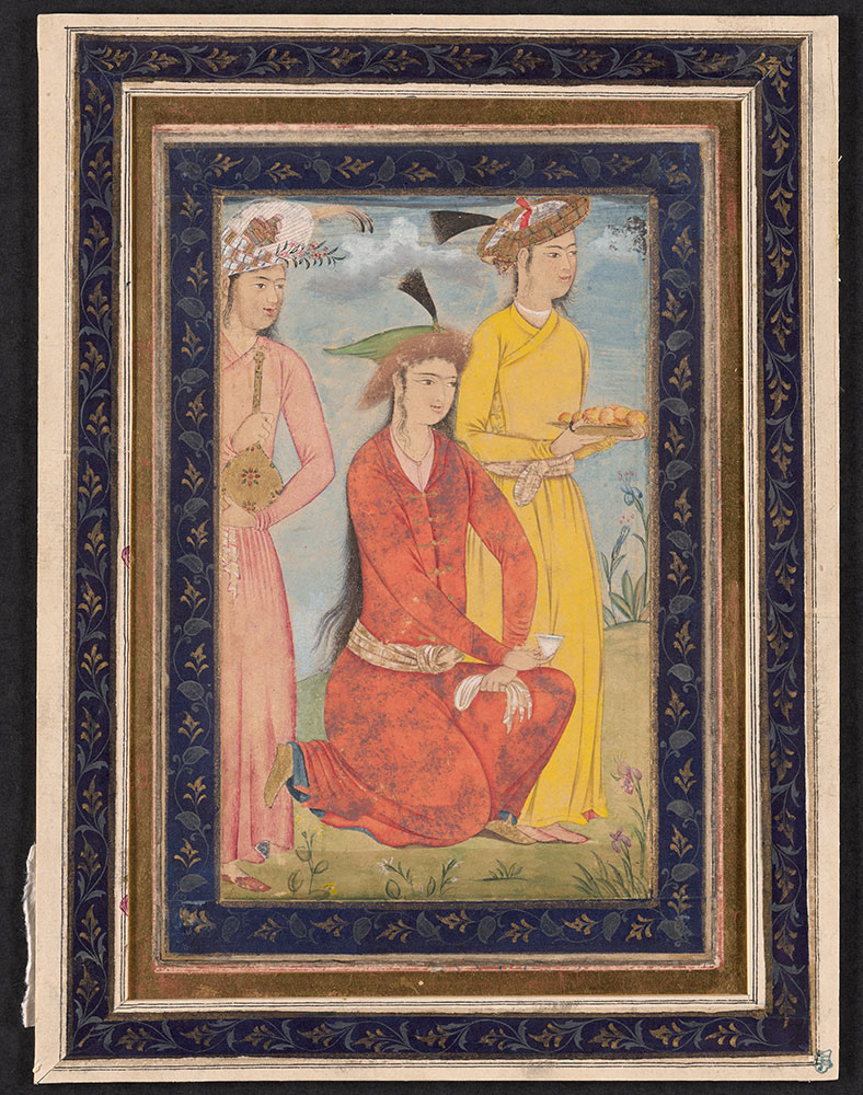 Portrait of a Prince with Two Attendants