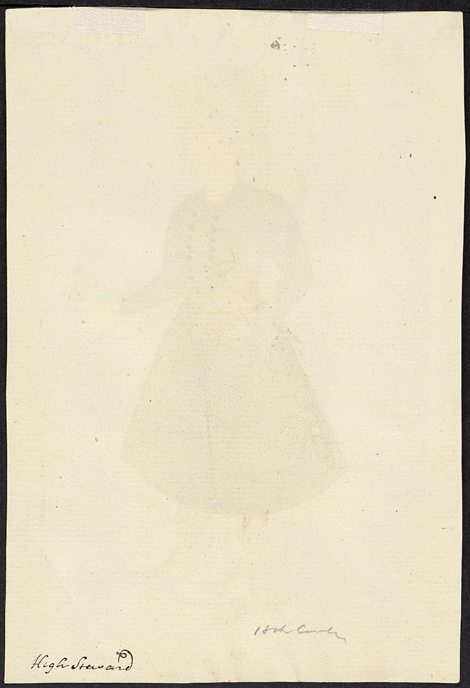 Portrait of a Man in a Gray Flowered Coat (Back)