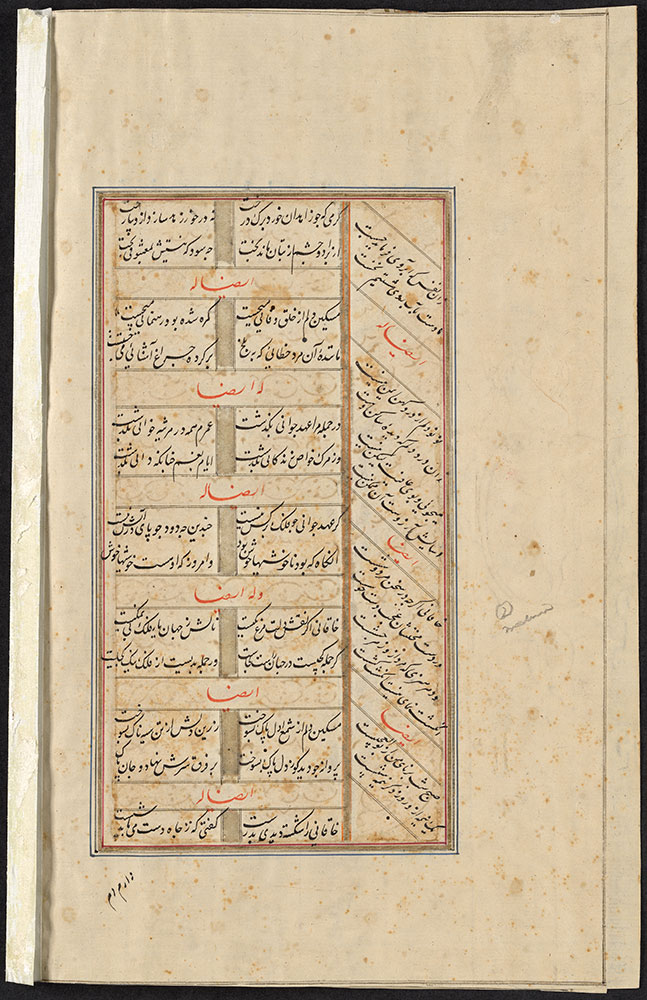 Two Leaves from Nizami's Khamsah, Page 1
