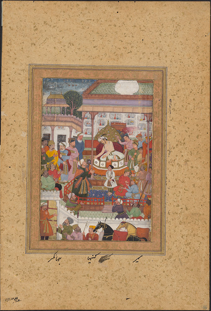 Painting of Emperor Jahangir Receiving a Persian Emissary