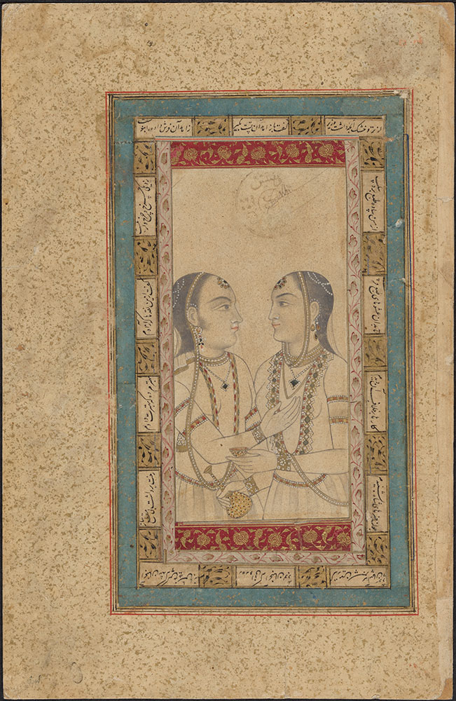 Drawing of Two Women Facing Each Other