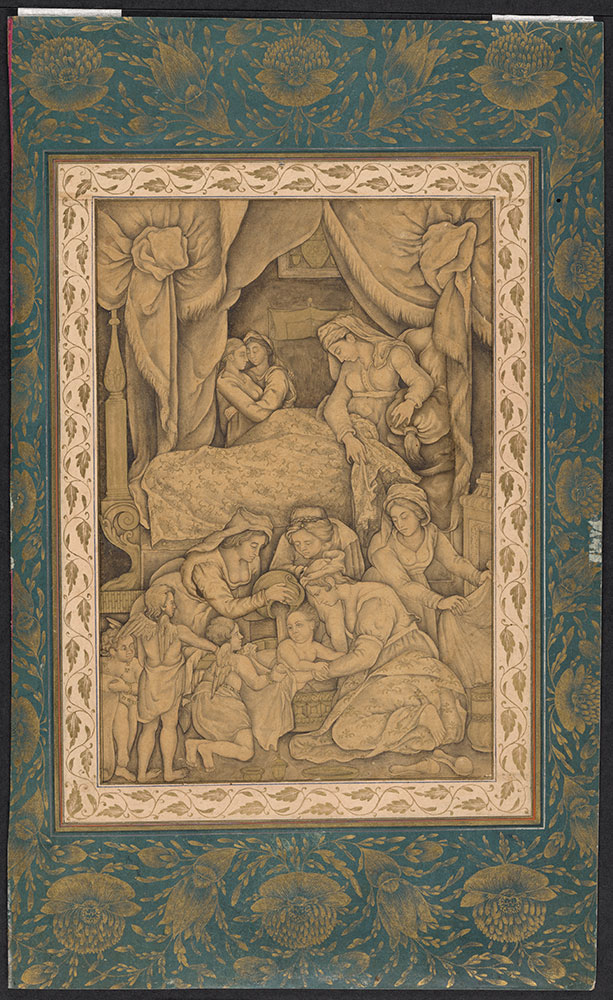 Drawing of the Nativity of Mary