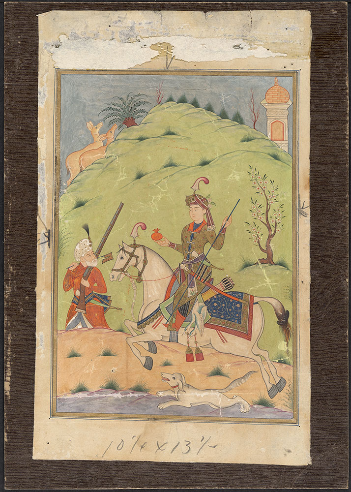 Painting of a Prince on Horseback on a Hunting Trip
