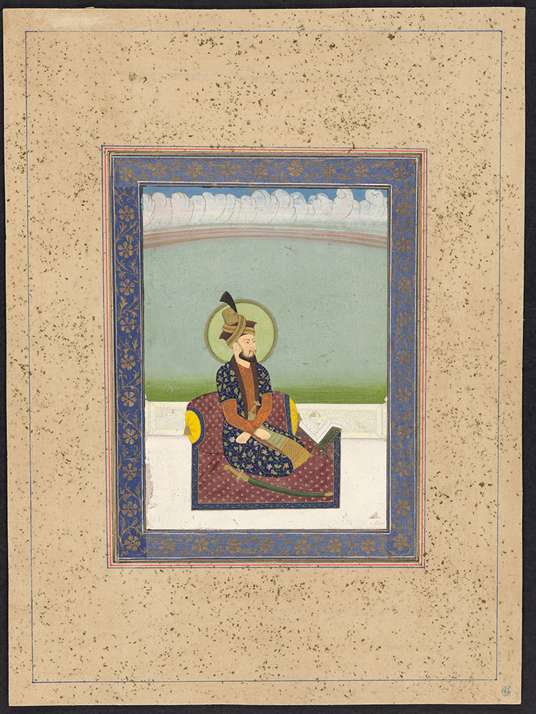 Portrait of Emperor Humayun on a Terrace