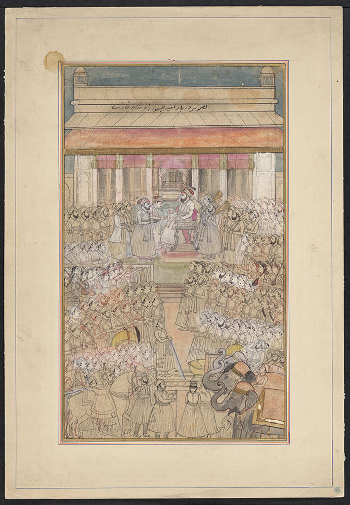 Drawing of a Court Scene