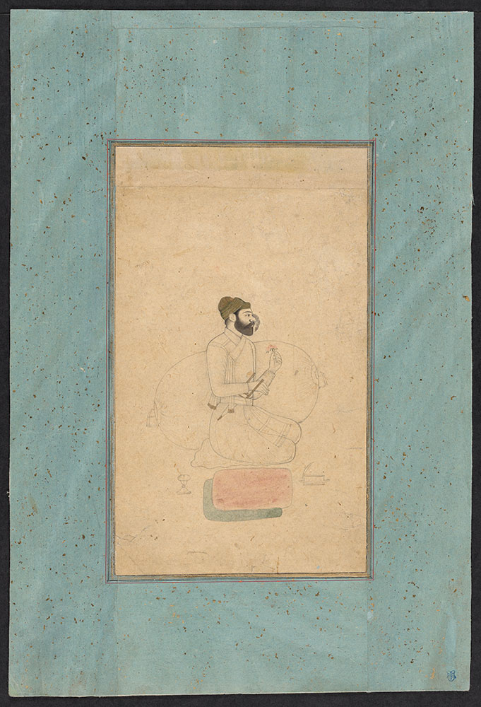 Unfinished Portrait of an Unidentified Mughal Nobleman