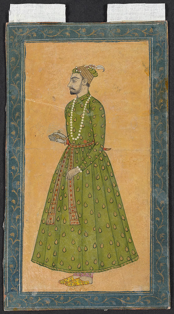 Portrait of Himmat Khan Holding His Dagger