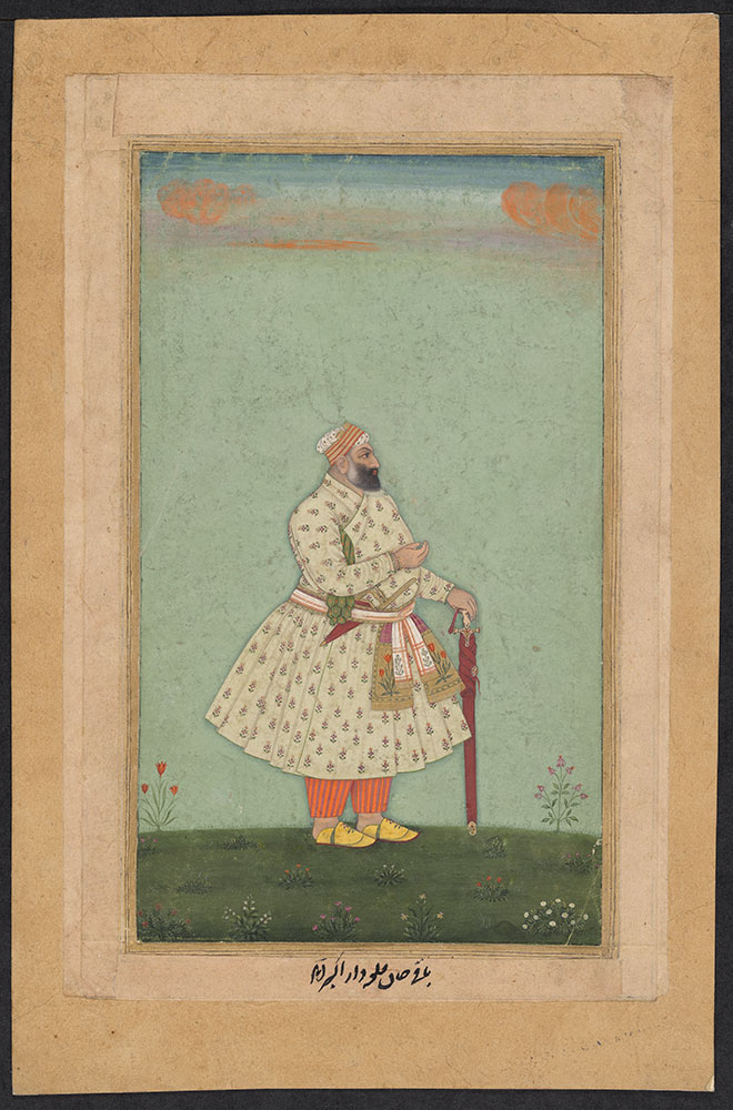 Portrait of Baqi Khan, Commander of Akbarabad