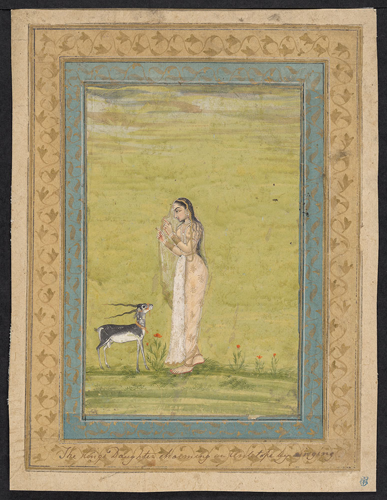 Portrait of a Woman with Her Pet Deer