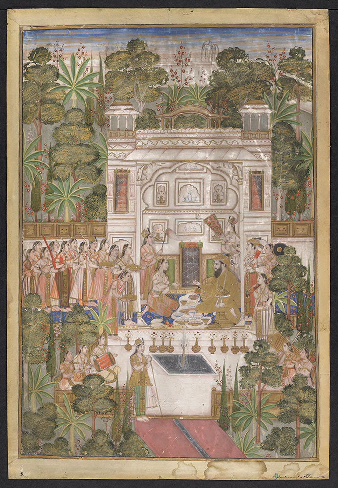 Painting of Shah Jahan with His Court