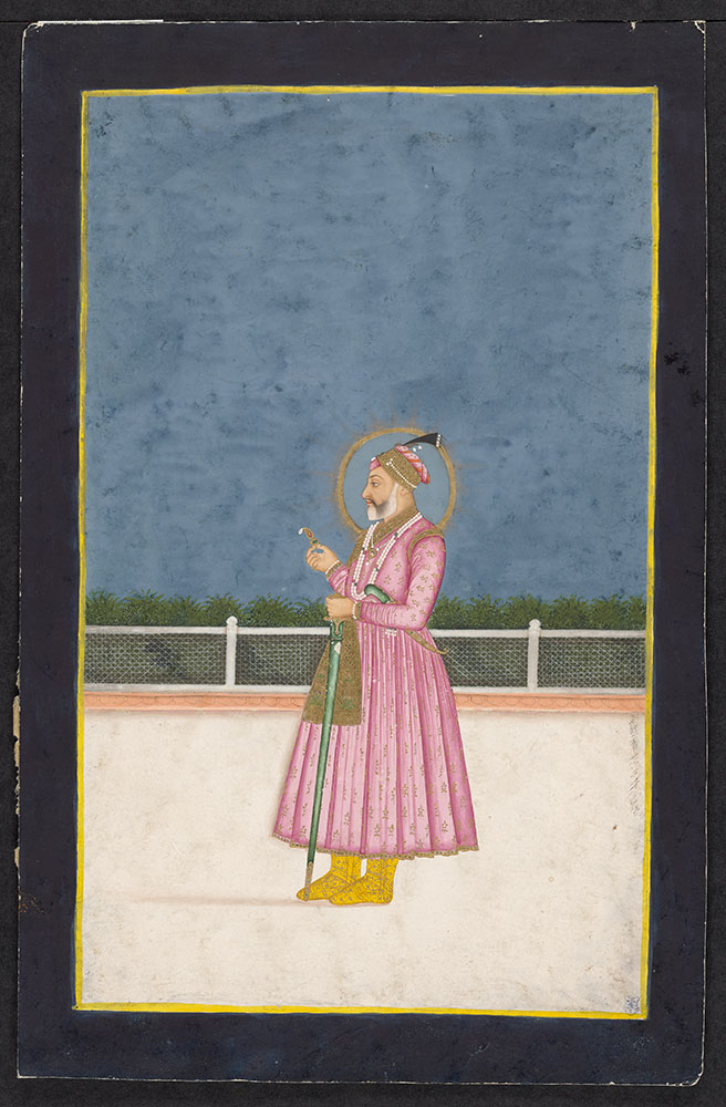 Portrait of Bahadur Shah Holding a Jewel