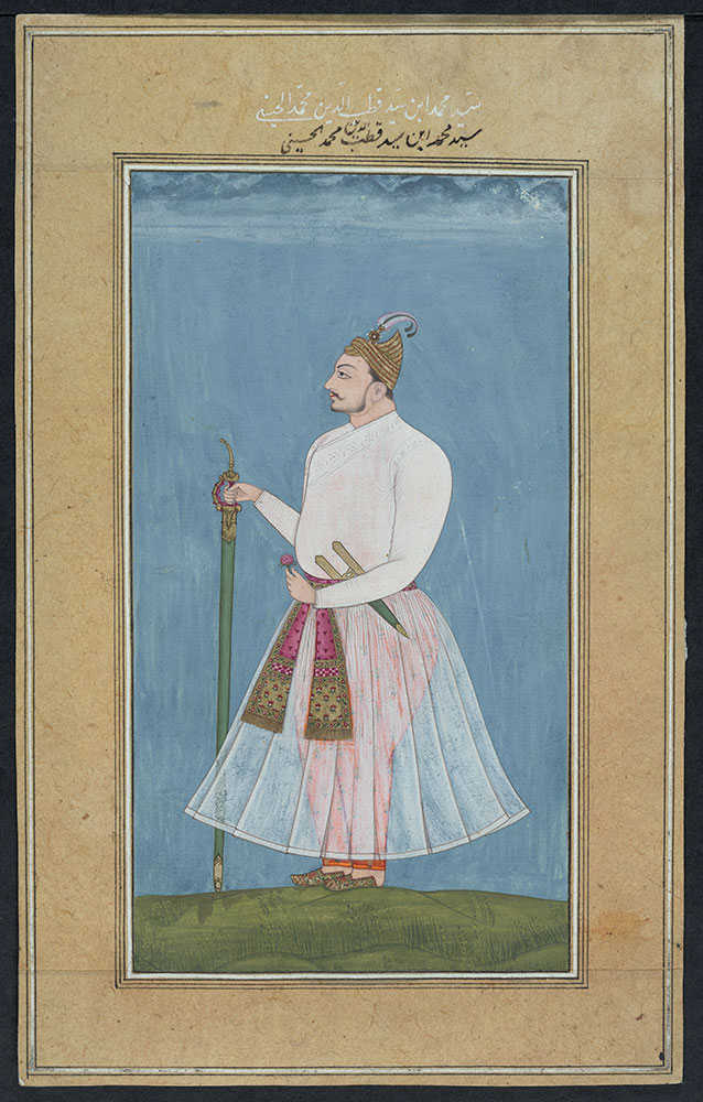 Portrait of Sayyid Muhammad Standing with a Long Sword