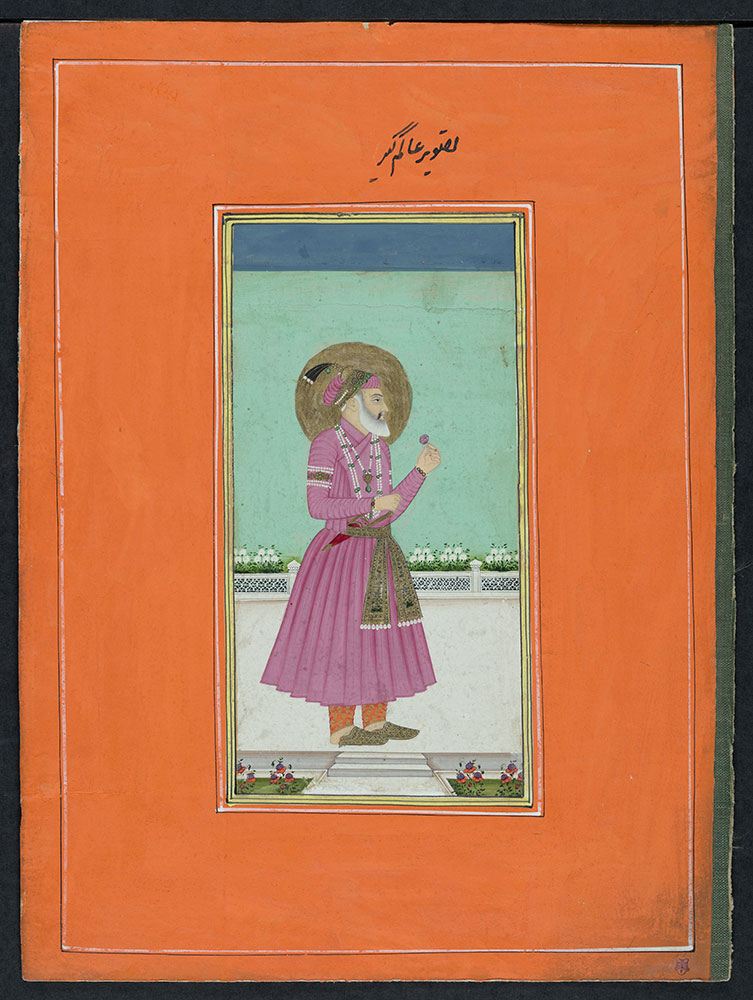 Portrait of Emperor Aurangzeb Holding a Flower