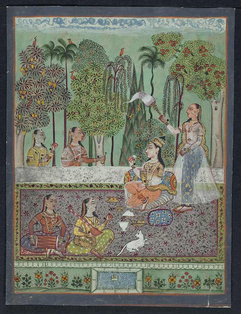 Painting of an Unidentified Princess with Her Attendants and Musicians