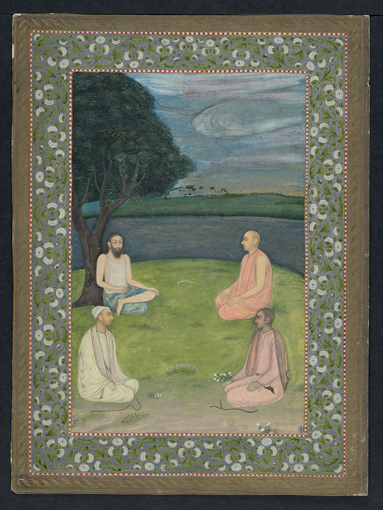 Painting of Ibrahim ibn Adham with Three Disciples