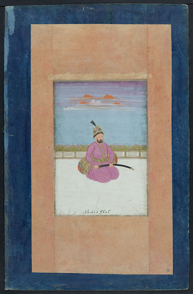 Portrait of Nadir Shah Seated on a Terrace