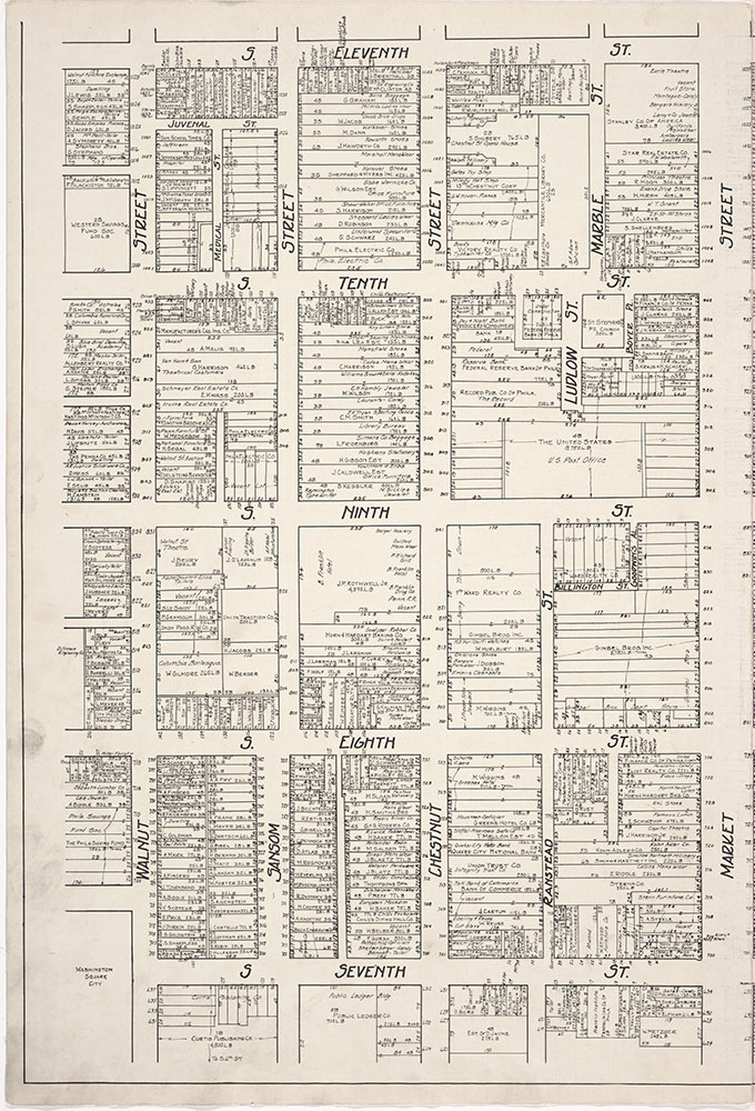 Nirenstein's Philadelphia Business Real Estate Locations [Center City], 1925, Plate 2-A
