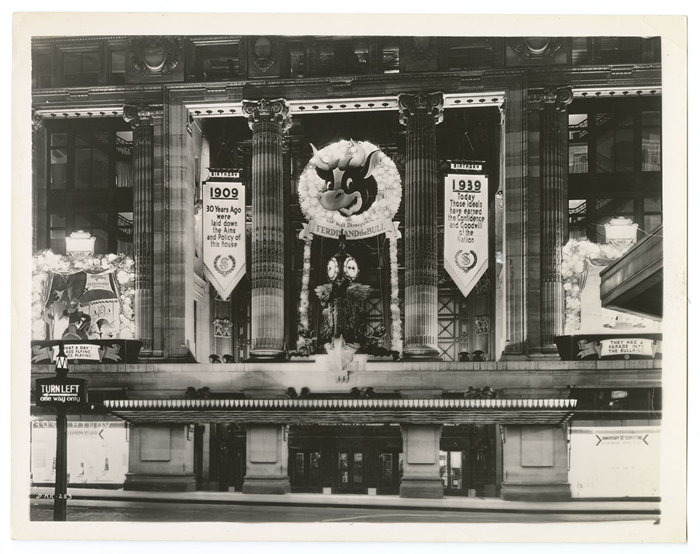 Photograph of Selfridges department store window display for 