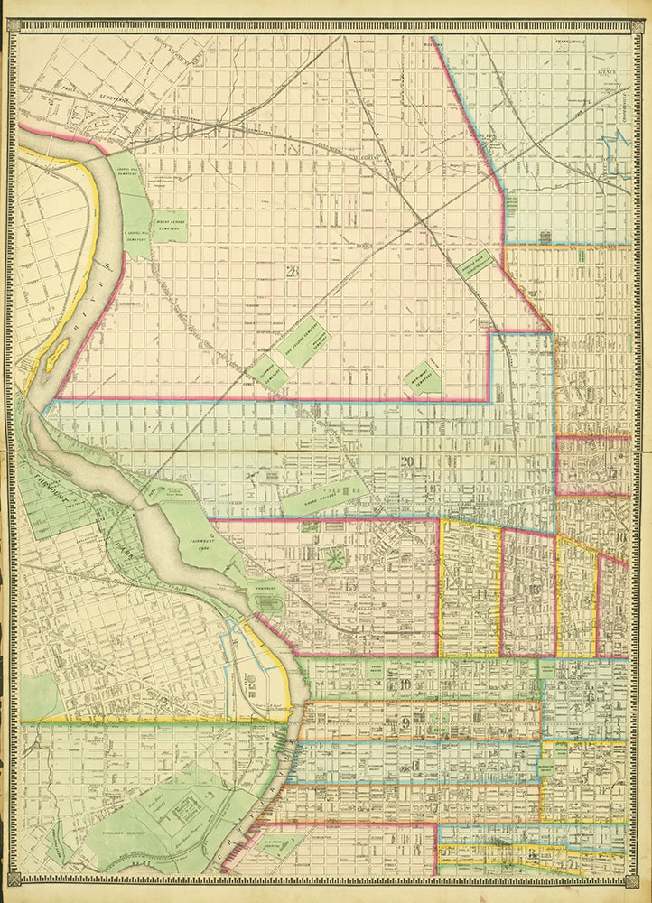 Map of the Whole Incorporated City of Philadelphia, 1867, Plate 5