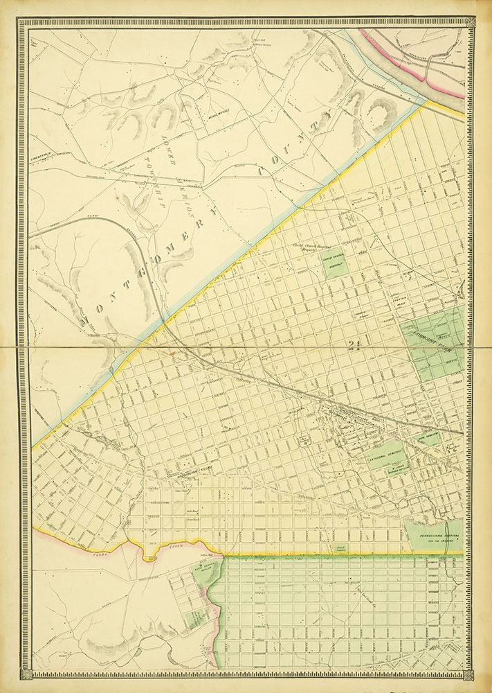 Map of the Whole Incorporated City of Philadelphia, 1867, Plate 6