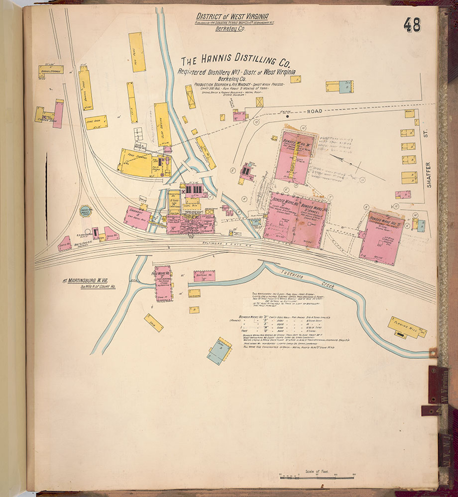 Sanborn's Surveys of the Whiskey Warehouses [...], 1894-1915, Plate 48