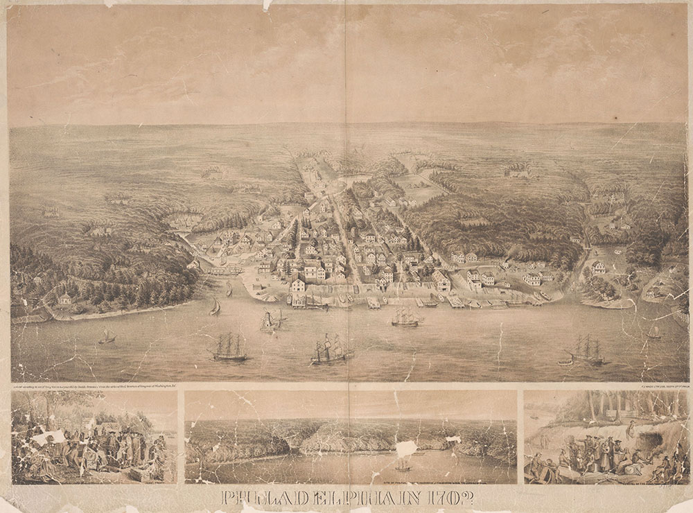 Philadelphia in 1702, Map