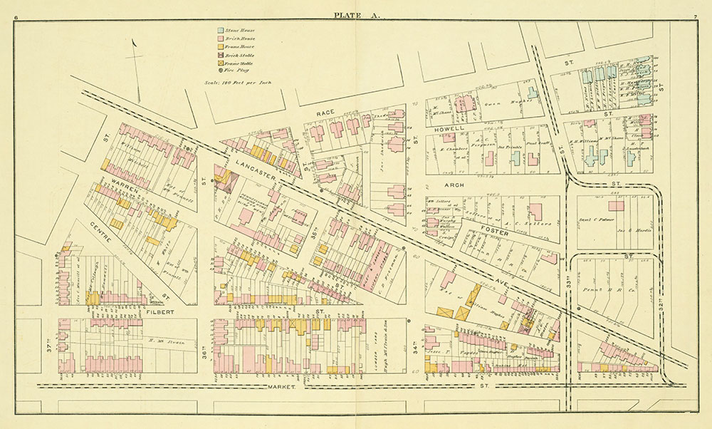 Atlas of the 24th & 27th Wards, West Philadelphia, Plate A