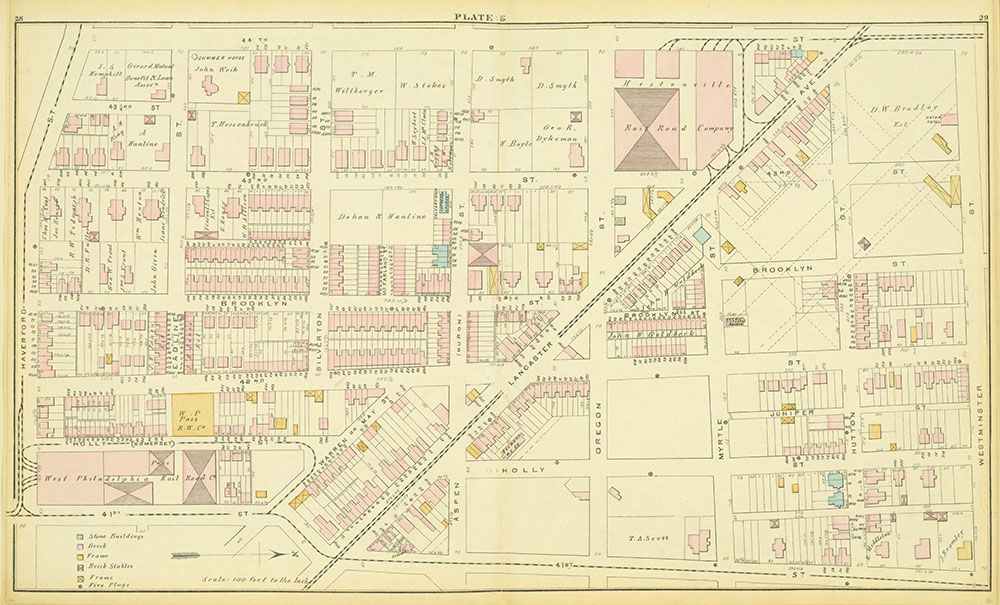 Atlas of the 24th & 27th Wards, West Philadelphia, Plate G