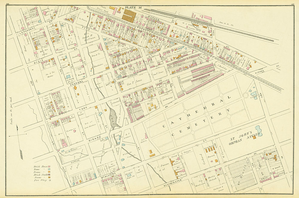 Atlas of the 24th & 27th Wards, West Philadelphia, Plate M
