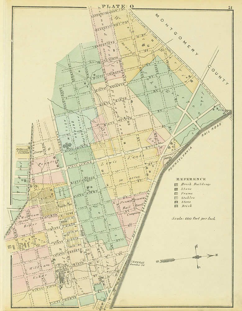 Atlas of the 24th & 27th Wards, West Philadelphia, Plate O