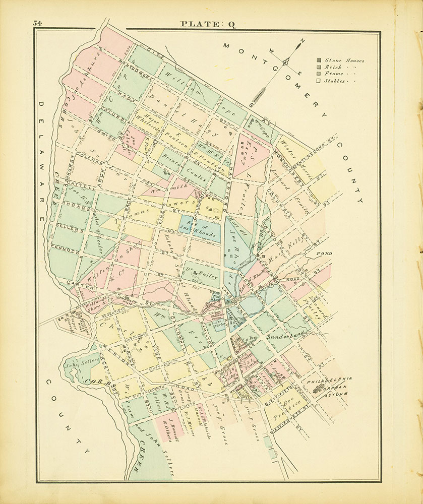Atlas of the 24th & 27th Wards, West Philadelphia, Plate Q