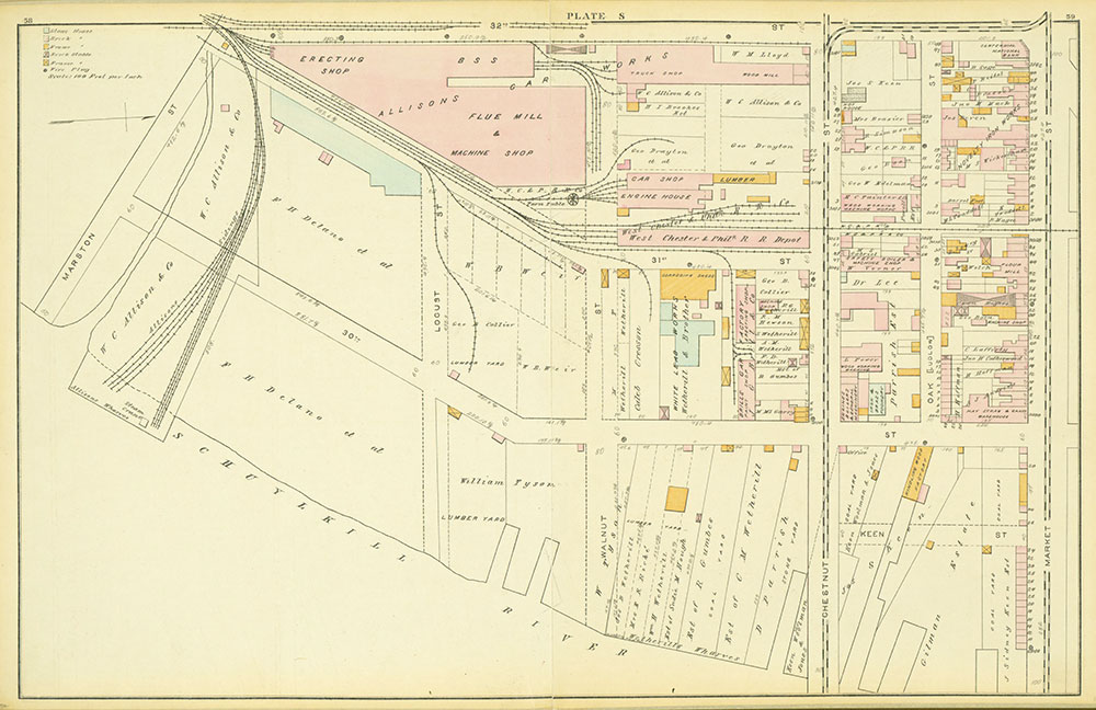 Atlas of the 24th & 27th Wards, West Philadelphia, Plate S