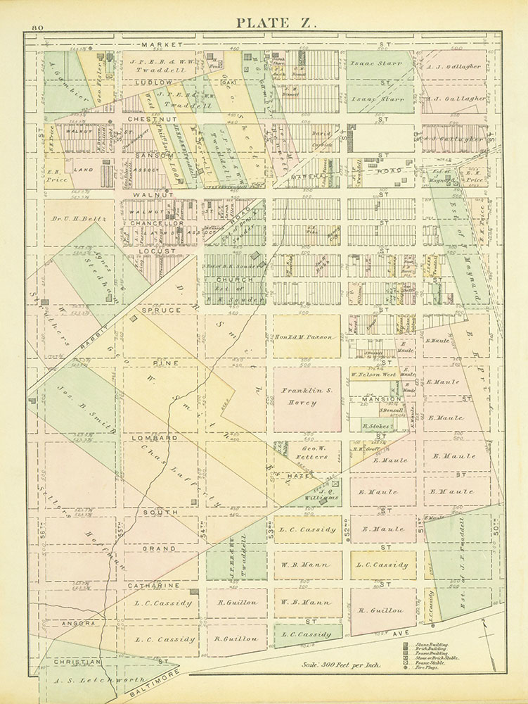 Atlas of the 24th & 27th Wards, West Philadelphia, Plate Z