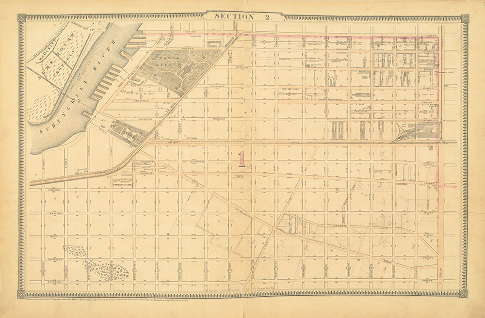 Atlas of the City of Philadelphia, 1862, Section 2