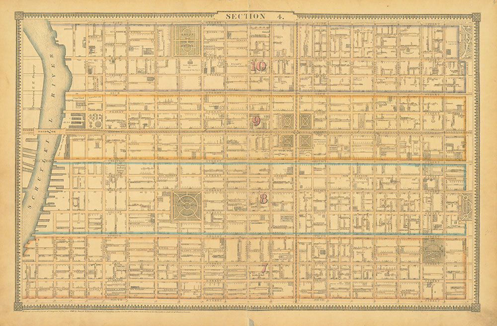 Atlas of the City of Philadelphia, 1862, Section 4