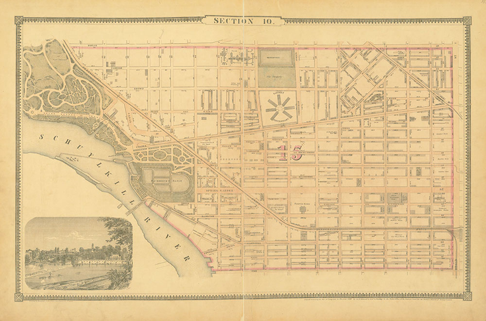 Atlas of the City of Philadelphia, 1862, Section 10