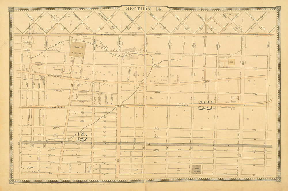Atlas of the City of Philadelphia, 1862, Section 14