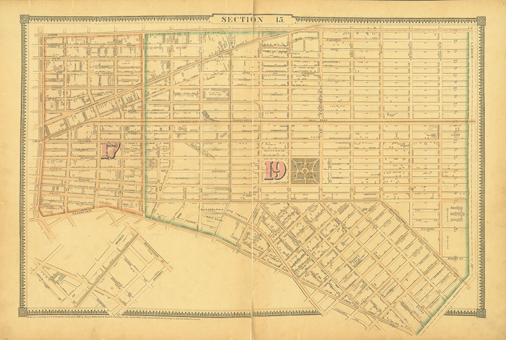 Atlas of the City of Philadelphia, 1862, Section 15