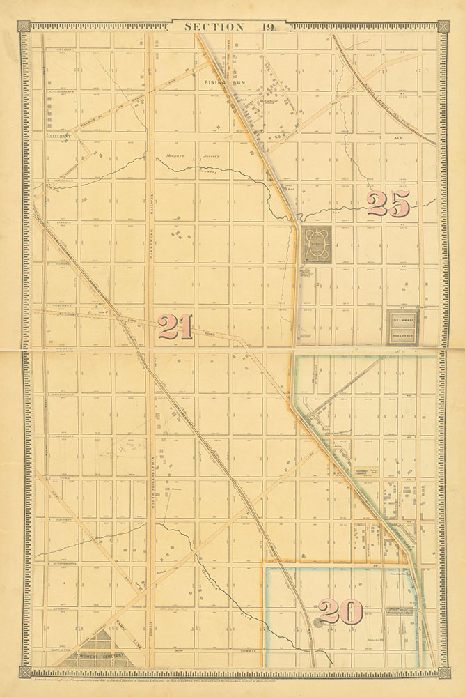 Atlas of the City of Philadelphia, 1862, Section 19