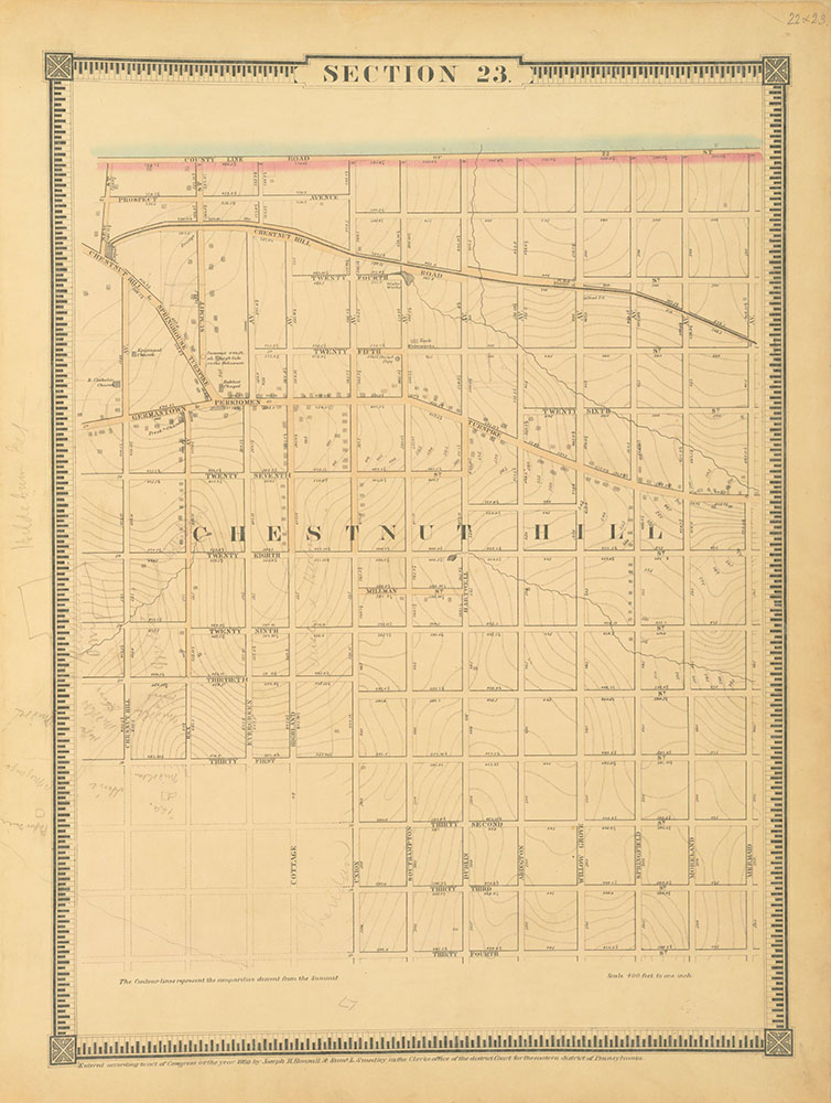 Atlas of the City of Philadelphia, 1862, Section 23