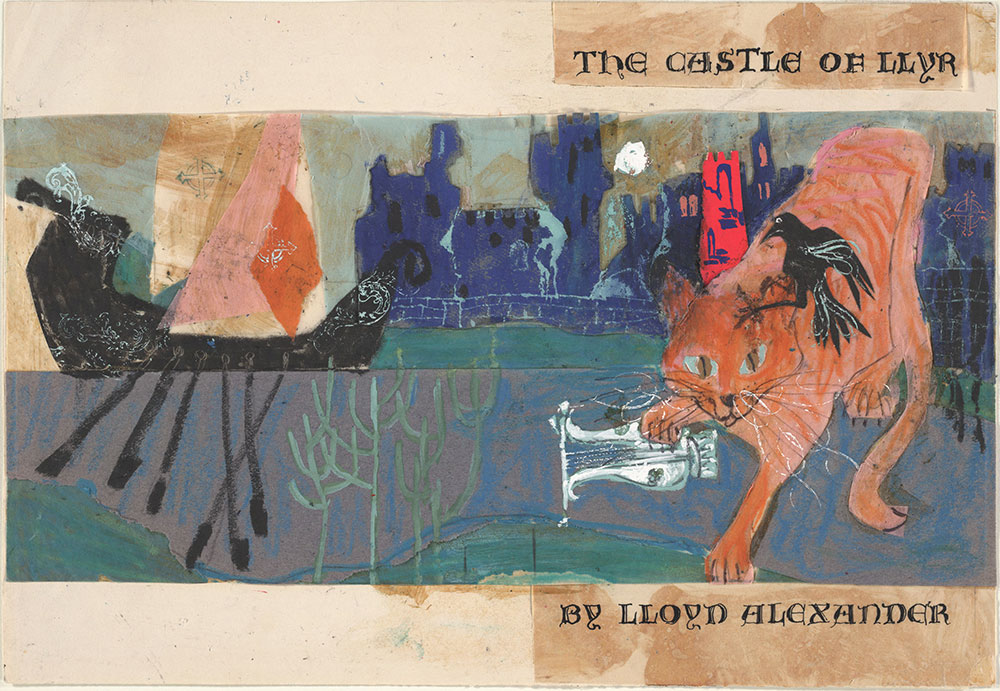 Preliminary art for The Castle of Llyr book jacket