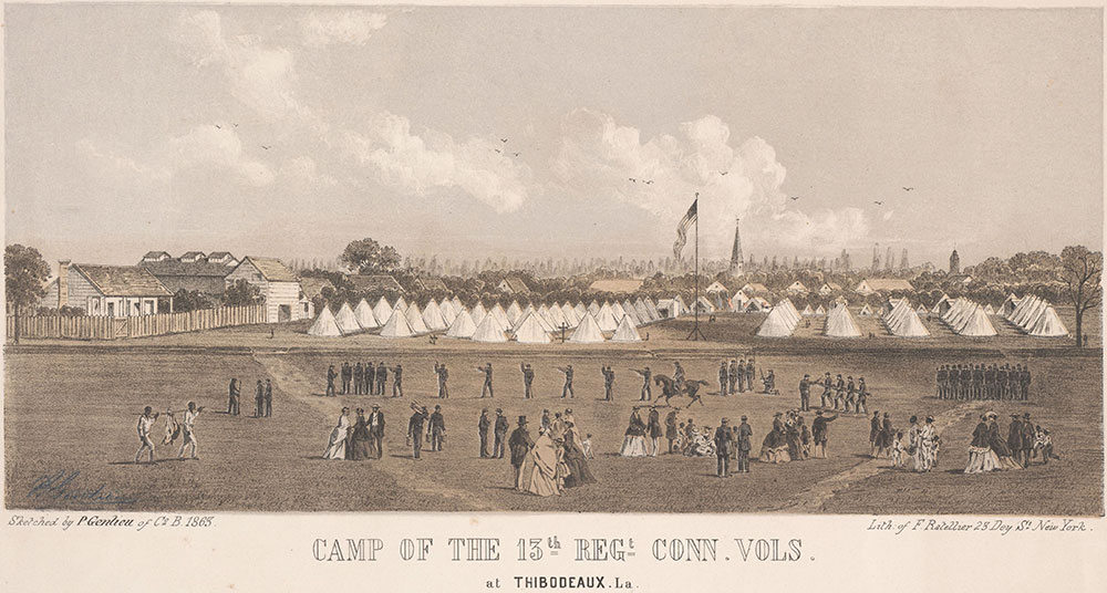 Camp of the 13th Regt. Conn. Vols. at Thibodeaux, La.