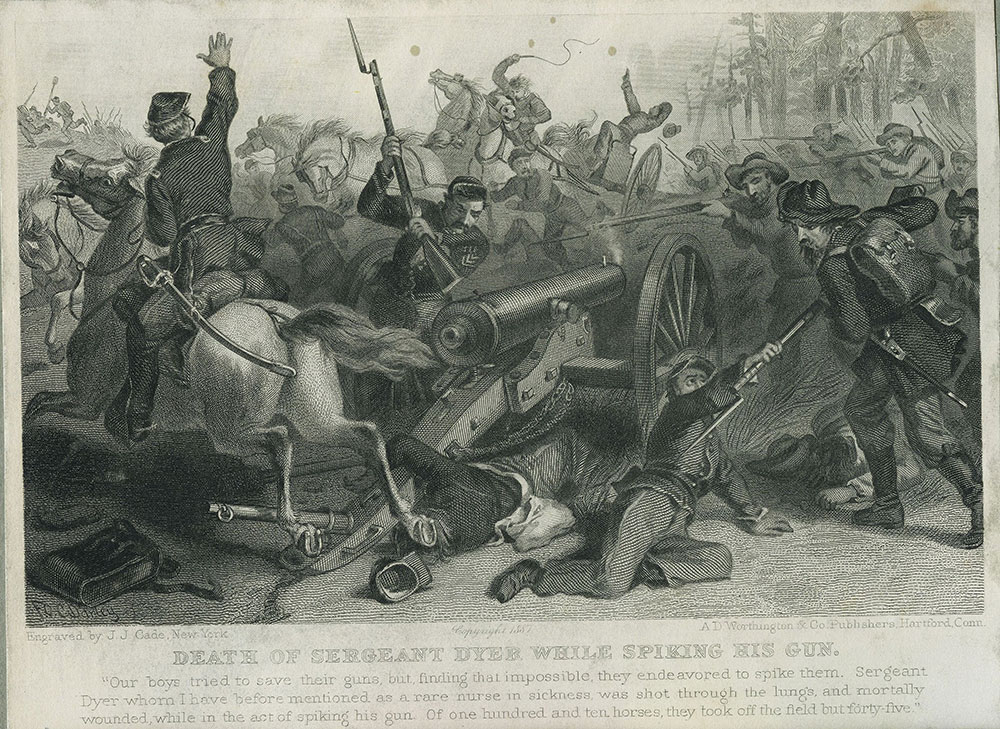 Death of Seargeant Dyer While Spiking the Gun