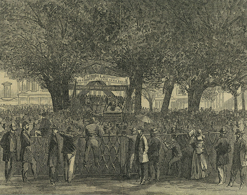 Meeting of Citizens at Johnson Square, Savannah, April 22, 1865.
