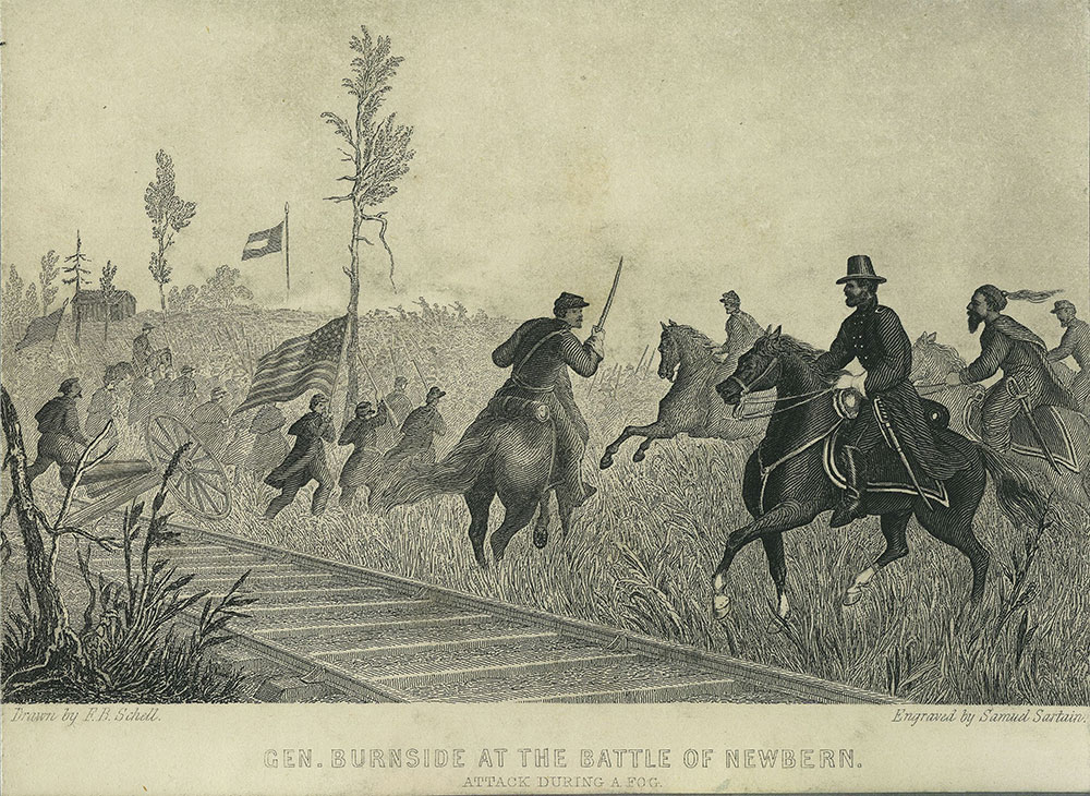 General Burnside at the Battle of Newbern
