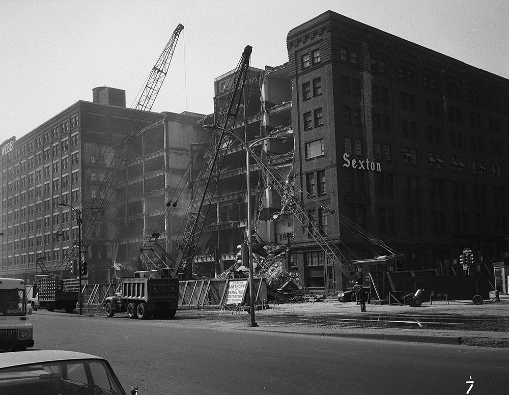 Delaware Ave. & Walnut & Chestnut, Building Demolition