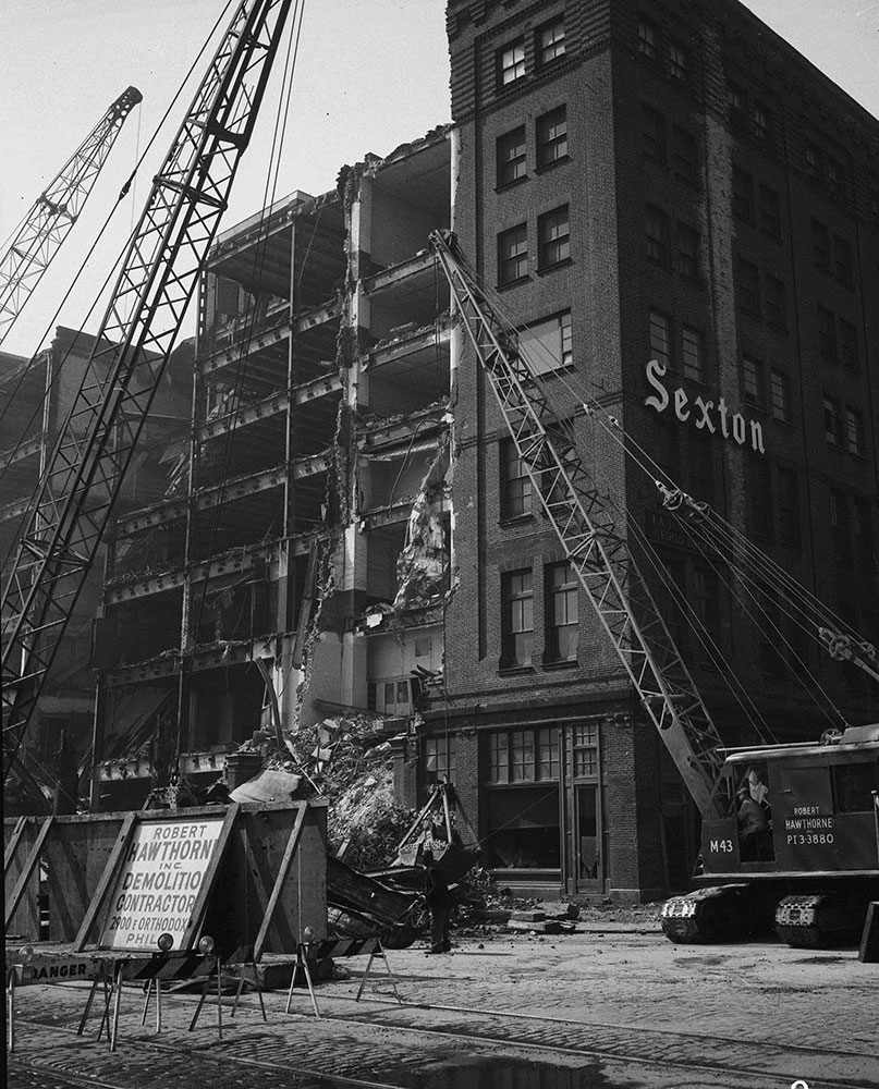 Delaware Ave. & Walnut & Chestnut, Building Demolition